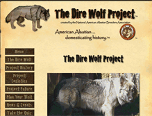 Tablet Screenshot of direwolfproject.com